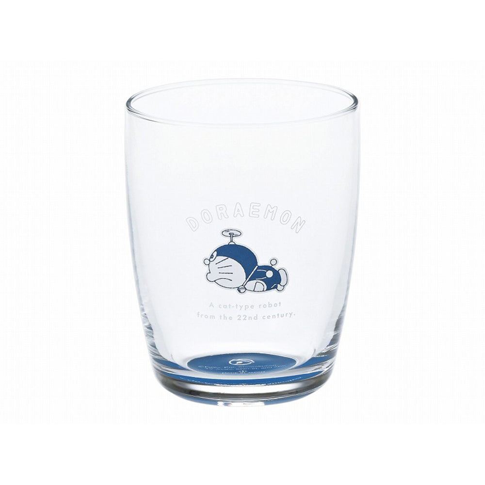 Doraemon Indigo Bottom Color Glass Tumbler S 260ml Doraemon