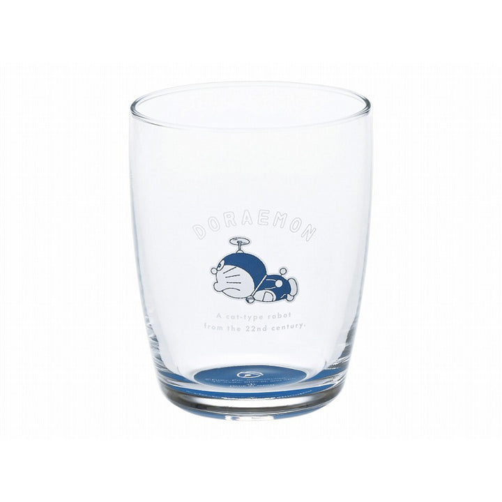 Doraemon Indigo Bottom Color Glass Tumbler S 260ml Doraemon