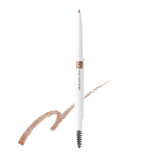 SANA New Born Easy Eyebrow 03 Natural Brown shade and texture detail
