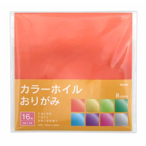 Colored Foil Origami – 16 Sheets Yui mart