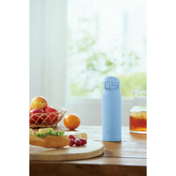 Zojirushi Stainless Steel Thermos Cup 480ml One-touch  Lightweight，Blue