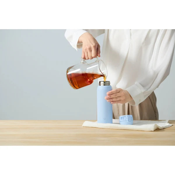 Zojirushi Stainless Steel Thermos Cup 480ml One-touch  Lightweight，Blue