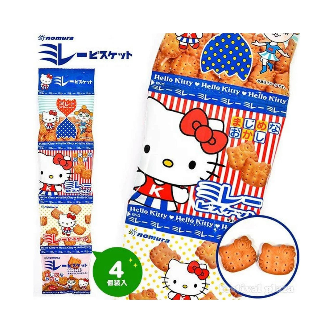 Nomura Fried Bean Processing Store Hello Kitty Sun-dried Salt Biscuits 4Pack