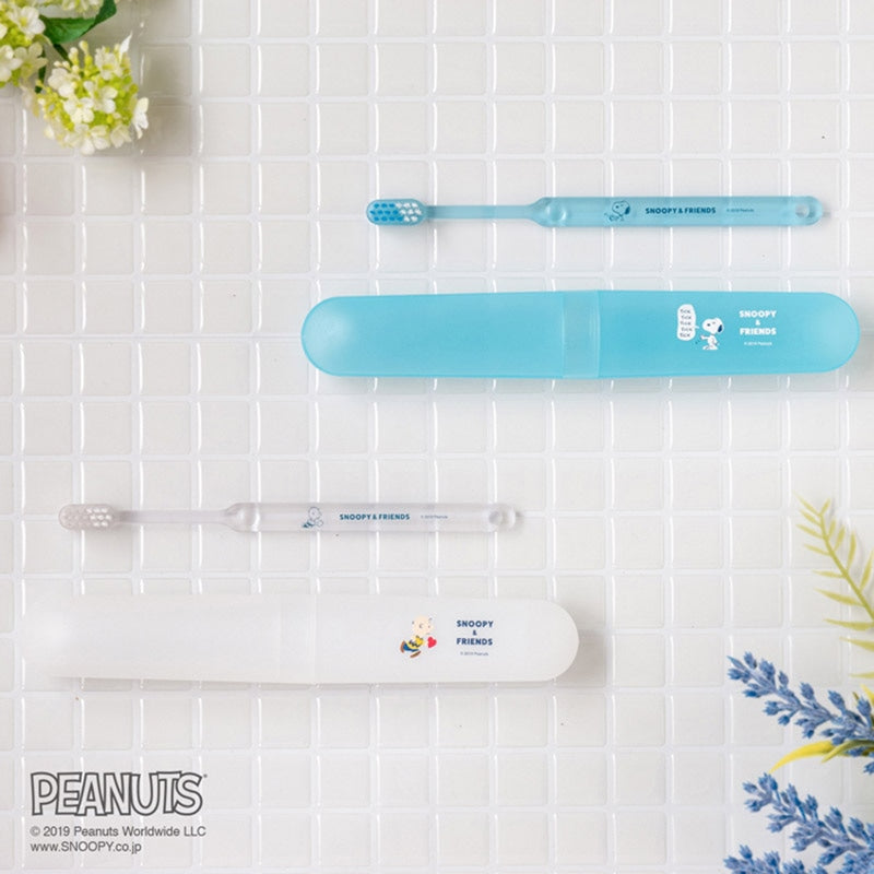 Fine Snoopy & Friends Travel Toothbrush Set White Fine