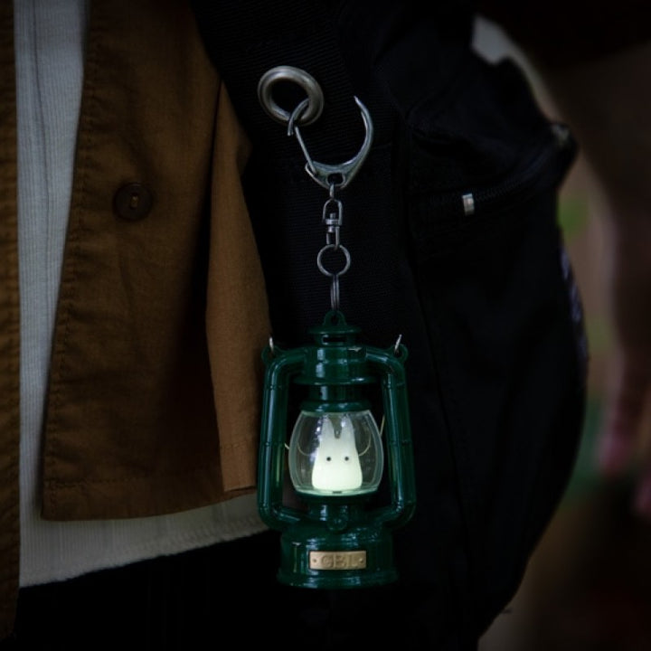 Little White Totoro lantern keychain product view 4