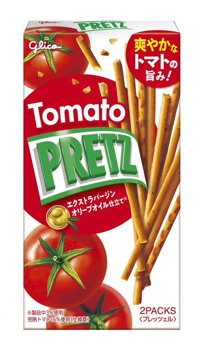 GLICO PRETZ Crispy Biscuit Sticks Tomato Flavor 53g Yui mart