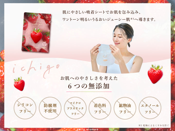 Strawberry Juicy Face Mask (1 sheet) Yui mart