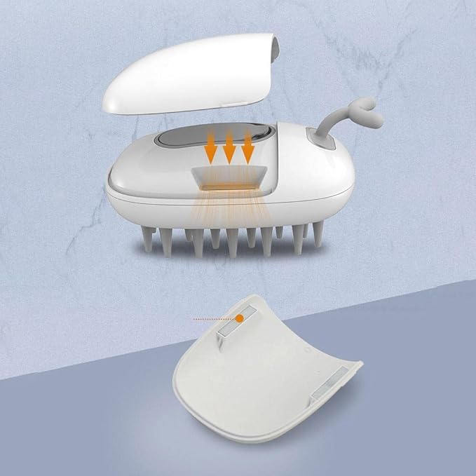 Scalp Serum Applicator Hair Silicone Comb Simple Curved Design 45ml Yui mart