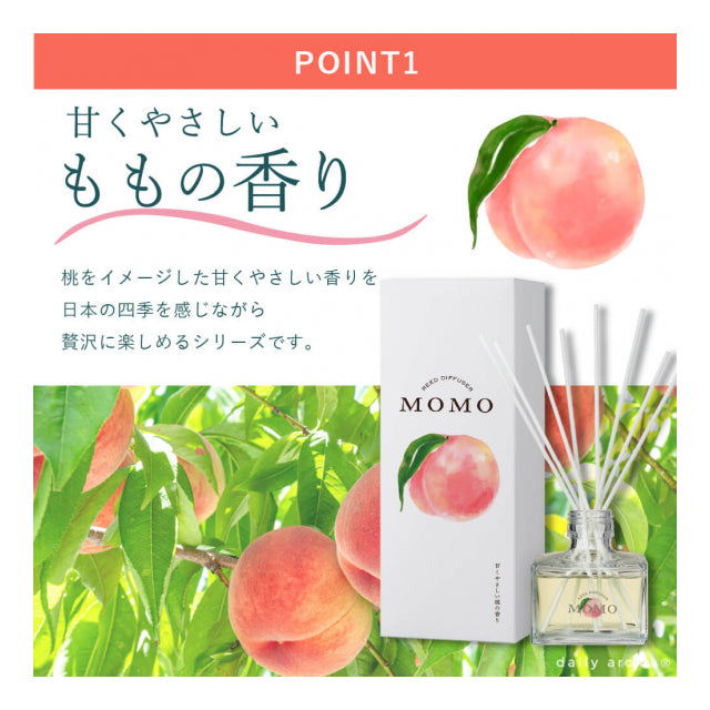Momo Peach room fragrance diffuser detail image