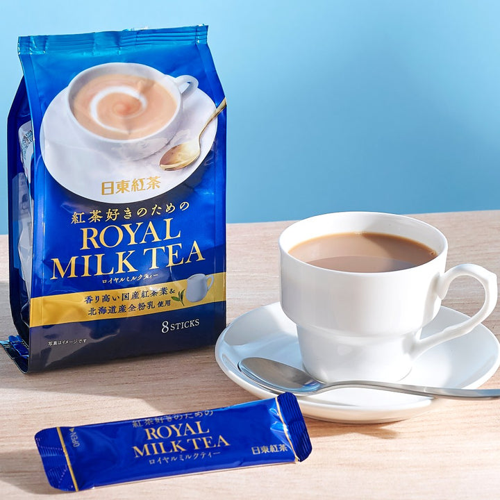 Nittoh Royal Milk Tea with Hokkaido Milk Powder – 8 Individually Wrapped Sachets Yui mart