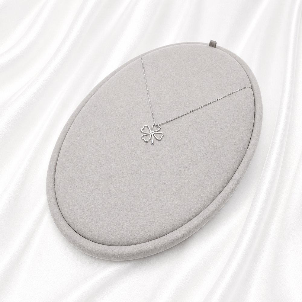 Minimalist Four-Leaf Clover Necklace Yui mart