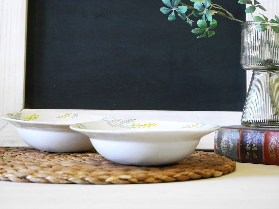 WAZAN mimosa medium bowl 18.5cm Hasami ware