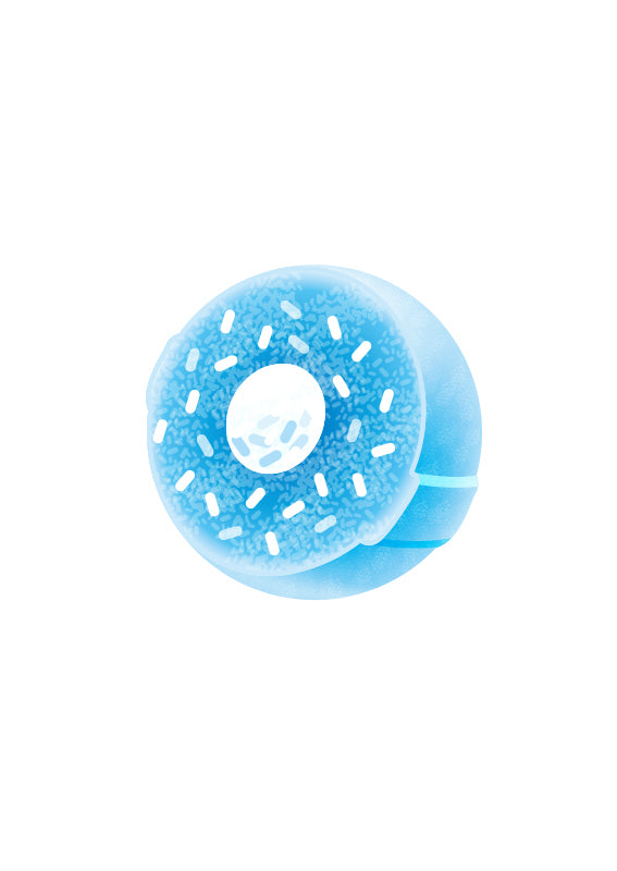 Senjakuame Hiyashuwa Ramune Soda Candy blue ramune candy detail