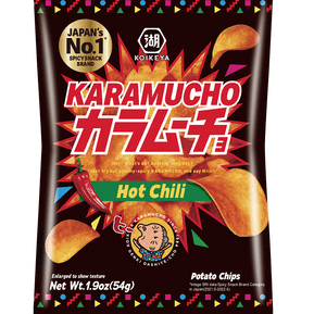 Koikeya Karamucho Flat Type Hot Chili Potato Chips 54g Koikeya
