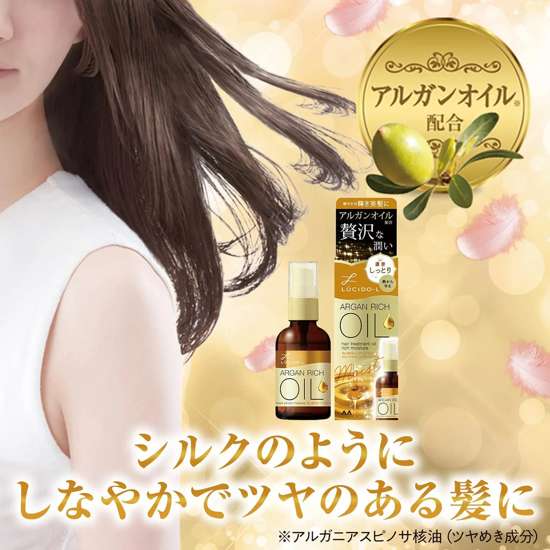 Mandom Lucido-L Oil Treatment # Ex Hair Oil Rich Moisture 60ml