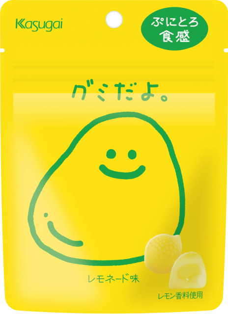 Kasugai Gumi Dayo Lemonade Flavor Gummies 60g Japanese gummy candy pouch