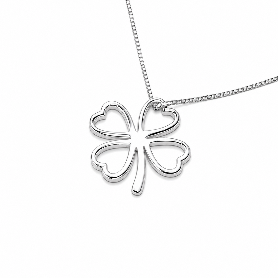 Minimalist Four-Leaf Clover Necklace Yui mart