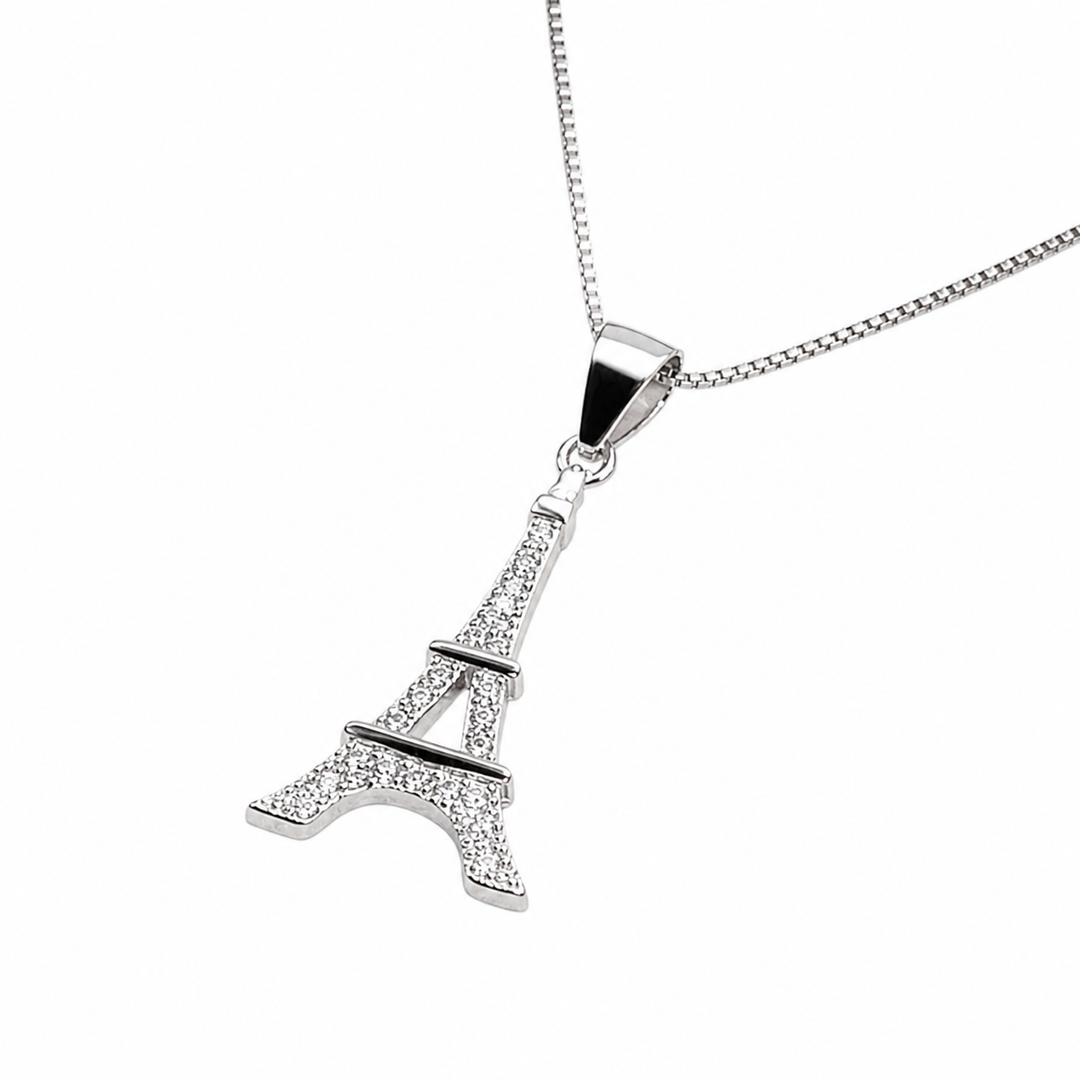 Dainty Eiffel Tower Necklace Yui mart