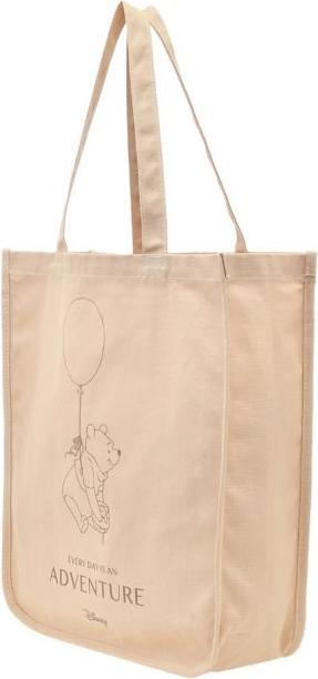 Disney Winnie the Pooh Basic Logo tote bag side gusset view