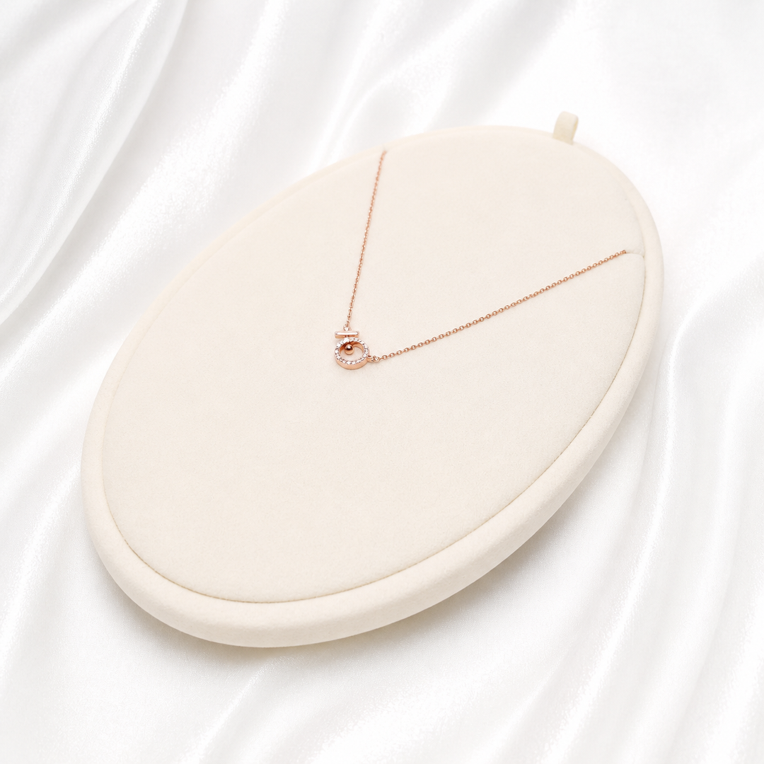 Minimalist Circle Pendant Necklace Yui mart
