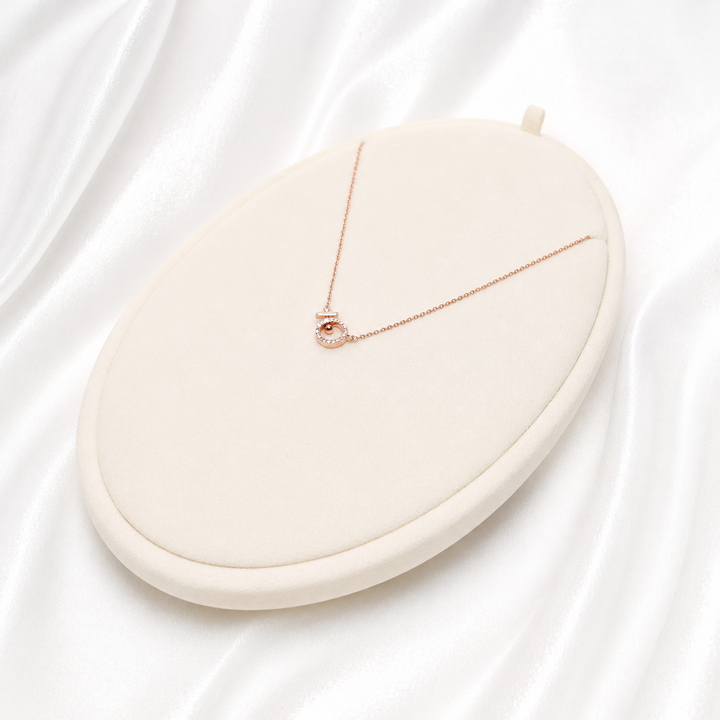 Minimalist Circle Pendant Necklace Yui mart