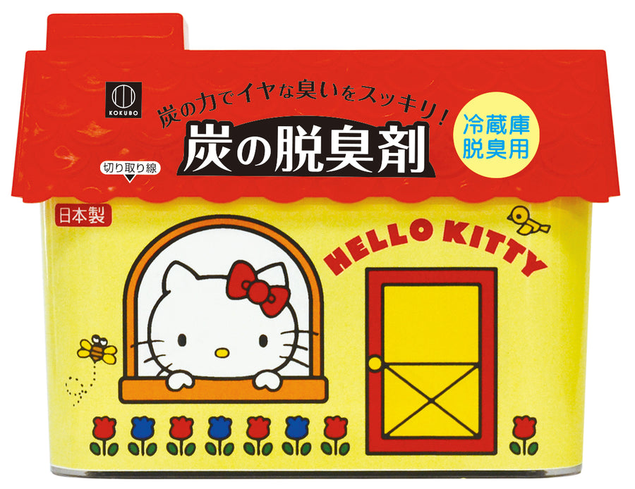 Kokubo Hello Kitty charcoal fridge deodorizer 150g red roof package made in Japan