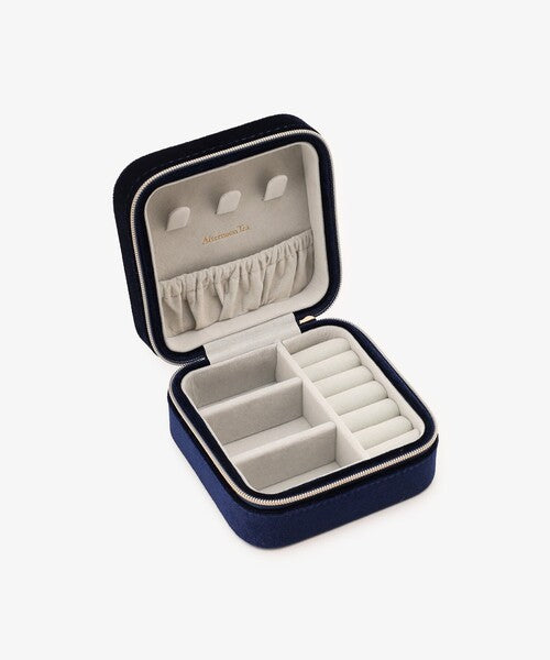 Afternoon Tea  Velvet Starry Sky Pattern Square Jewelry Storage Box