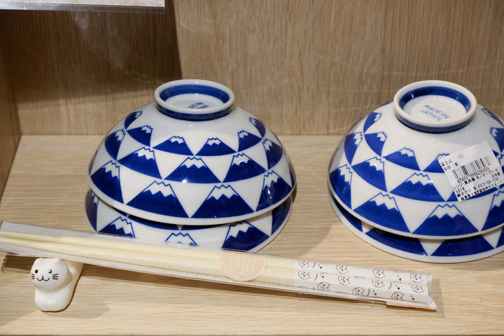 Mt. Fuji Rice Bowl (Blue)