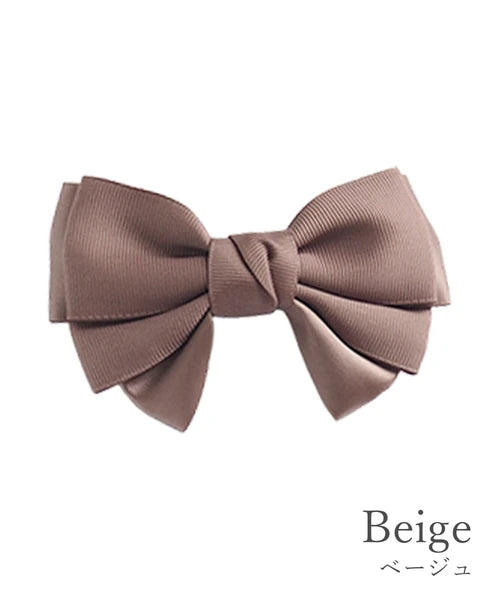 Non-slip silicone grosgrain and satin bow hair clip Yui mart