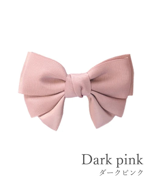 Non-slip silicone grosgrain and satin bow hair clip Yui mart