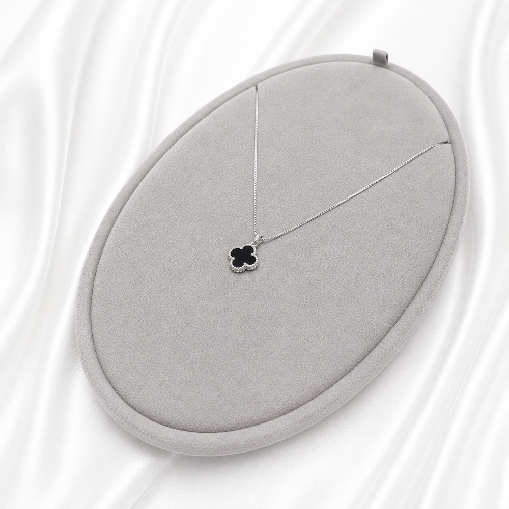 Black Clover Pendant Necklace Yui mart