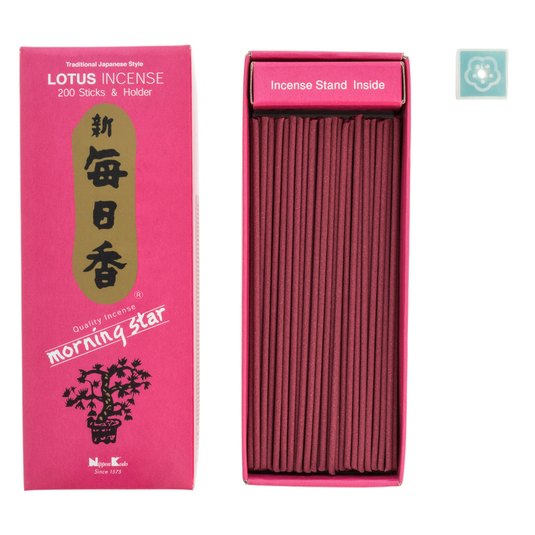 Nippon Kodo Morning Star Lotus Incense(50 sticks & holder)