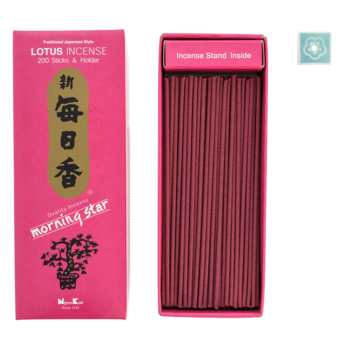 Nippon Kodo Morning Star Lotus Incense(50 sticks & holder)