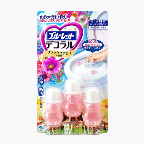 Kobayashi Bluelet Decoral Toilet Cleaning Gel – Relax Aroma (3-Pack)