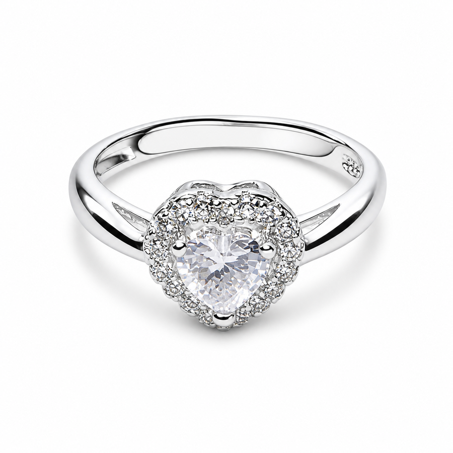 Adjustable Heart Halo Ring Yui mart