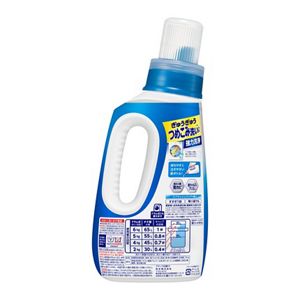 Kao Attack Antibacterial EX laundry detergent 750g usage chart back bottle