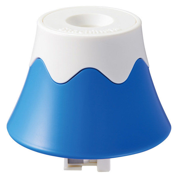 Shachihata Kezuri Cap Mt Fuji pencil sharpener blue front view
