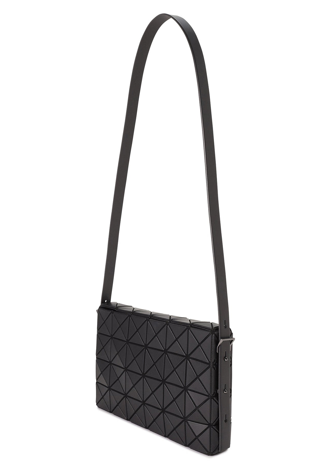 BAO BAO ISSEY MIYAKE OBLONG Matte Black shoulder bag with adjustable strap