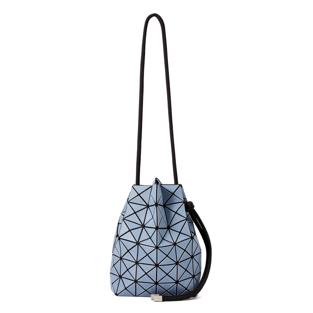 BAO BAO ISSEY MIYAKE WRING DENIM Blue drawstring bag front product view