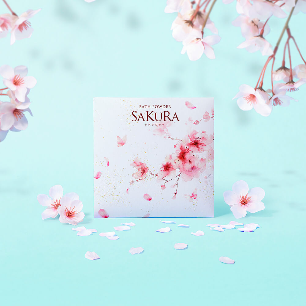 Daily Aroma Japan Haru Urara Sakura Moist Bath Powder 40g Japanese bath soak packet