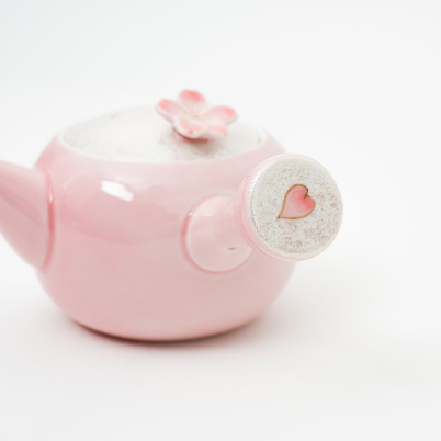 Tasei Kiln Pale Pink Iridescent Cherry Blossom Teapot – 225 ml Tasei Kiln