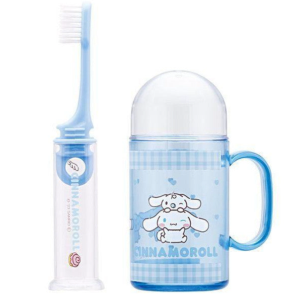 Disney Sanrio Portable Travel Toothbrush Set-Cinnamoroll