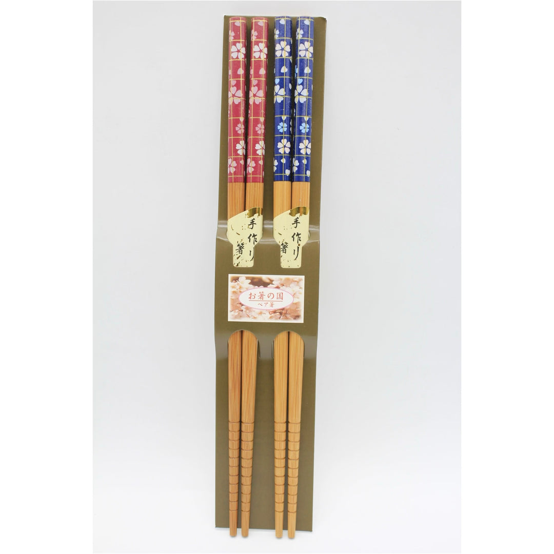 Cherry Design Pair Chopsticks, 2 Pairs