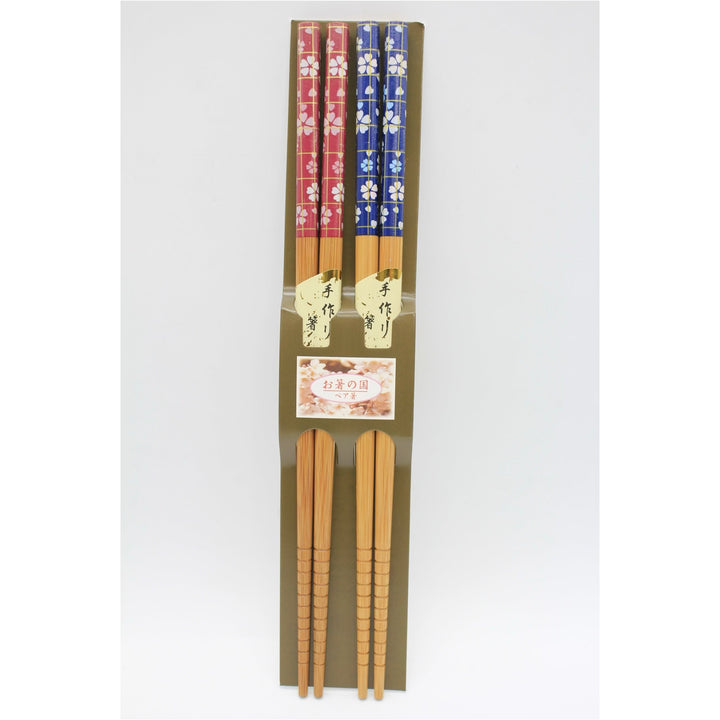 Cherry Design Pair Chopsticks, 2 Pairs