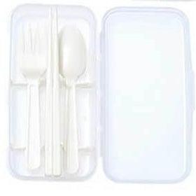 G & B Bento Utensil Set – Chopsticks, Spoon & Fork (Made in Japan)