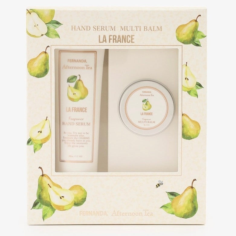 Afternoon Tea Pear Hand Serum and Multipurpose Balm Set Yui mart