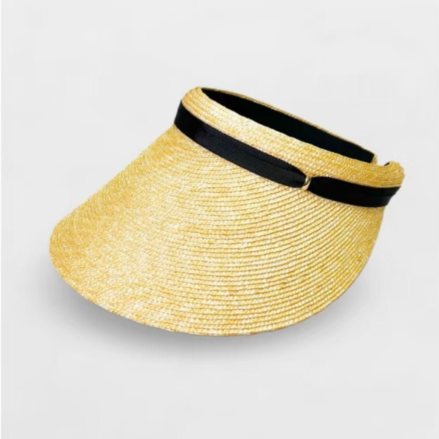 Maxim Hat [UV Protection: 98%+ ] Simple Straw Sun Hat with Grosgrain Ribbon Yui mart