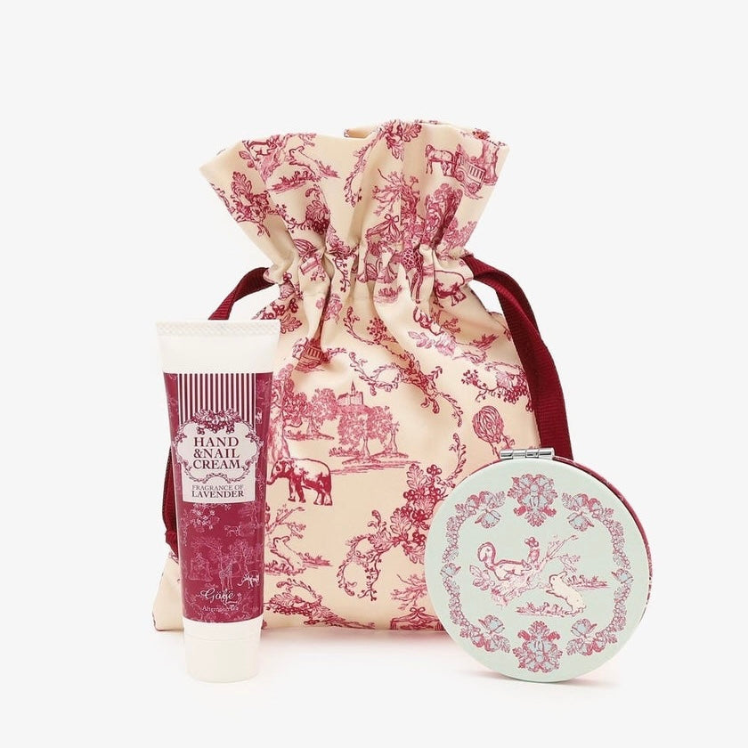 Afternoon Tea ✖️ Artist Gobe Stamp Hand Cream & Compact Mirror Gift Set