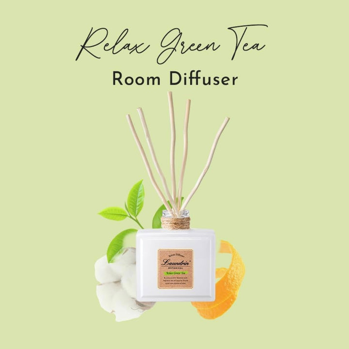 Botanical Room Diffuser for Home - Scent Diffuser for Home, 80ml, Relax Green Tea