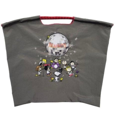 ball&chain shopping bag mirror ball (peanut mirror ball Snoopy) Size L#61 C/gray